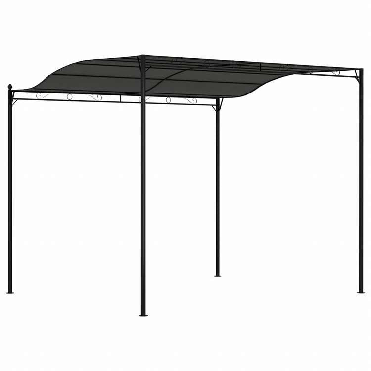 vidaXL サンシェード 日よけ 3x2.4m アントラシートホーム&ガーデン 芝&ガーデン アウトドアリビング アウトドアストラクチャー キャノピー・ガゼボ(代引不可)