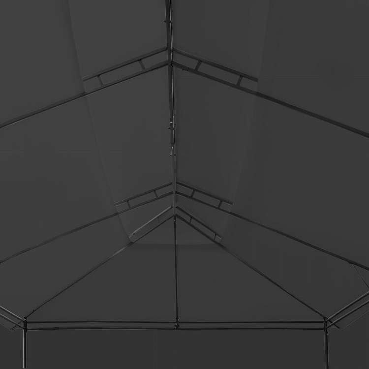 vidaXL ガゼボ カーテン付き 600x298x270cm アントラシートホーム&ガーデン 芝&ガーデン アウトドアリビング アウトドアストラクチャー キャノピー・ガゼボ(代引不可)