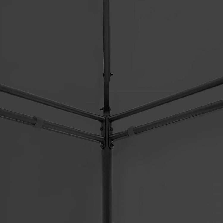 vidaXL ガゼボ カーテン付き 600x298x270cm アントラシートホーム&ガーデン 芝&ガーデン アウトドアリビング アウトドアストラクチャー キャノピー・ガゼボ(代引不可)