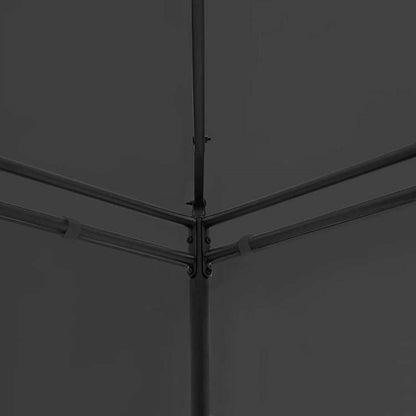 vidaXL ガゼボ カーテン付き 600x298x270cm アントラシートホーム&ガーデン 芝&ガーデン アウトドアリビング アウトドアストラクチャー キャノピー・ガゼボ(代引不可)