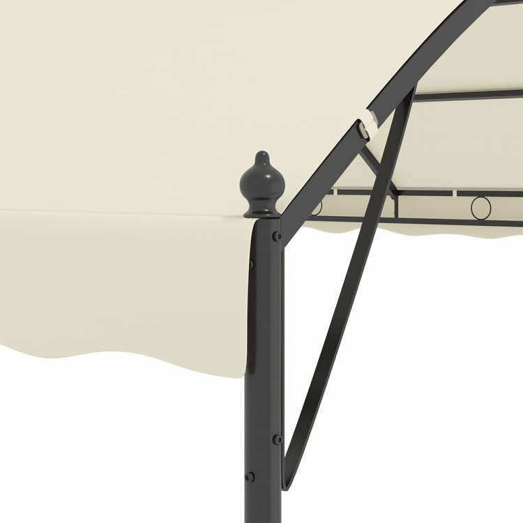 vidaXL ガゼボ 生地製 クリームホーム&ガーデン 芝&ガーデン アウトドアリビング アウトドアストラクチャー キャノピー・ガゼボ(代引不可)