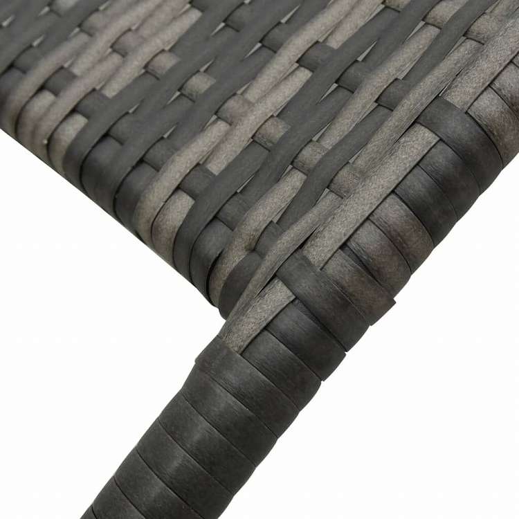 vidaXL 折りたたみ式サンラウンジャー ポリラタン製 グレー家具 アウトドア家具 屋外椅子 サンラウンジャー(代引不可)