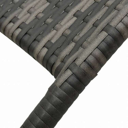 vidaXL 折りたたみ式サンラウンジャー ポリラタン製 グレー家具 アウトドア家具 屋外椅子 サンラウンジャー(代引不可)