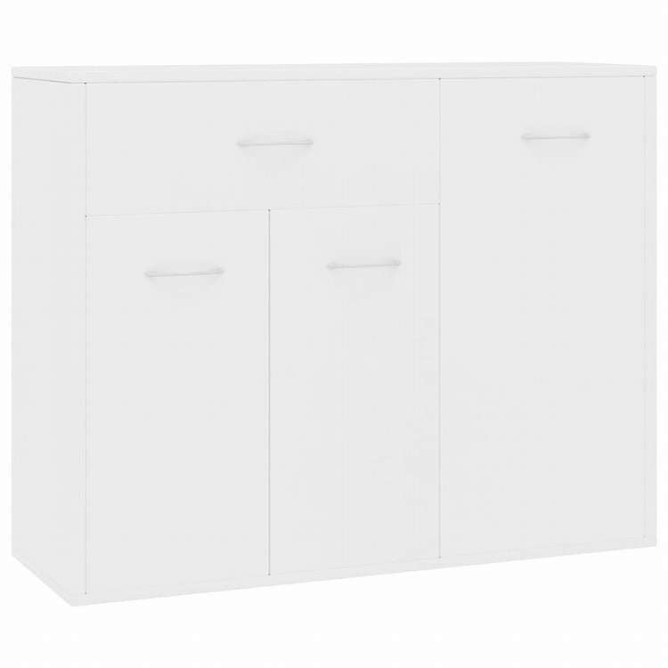 vidaXL サイドボード ホワイト 88x30x70cm エンジニアリングウッド家具 キャビネット&収納 サイドボード(代引不可)