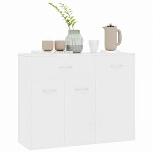 vidaXL サイドボード ホワイト 88x30x70cm エンジニアリングウッド家具 キャビネット&収納 サイドボード(代引不可)