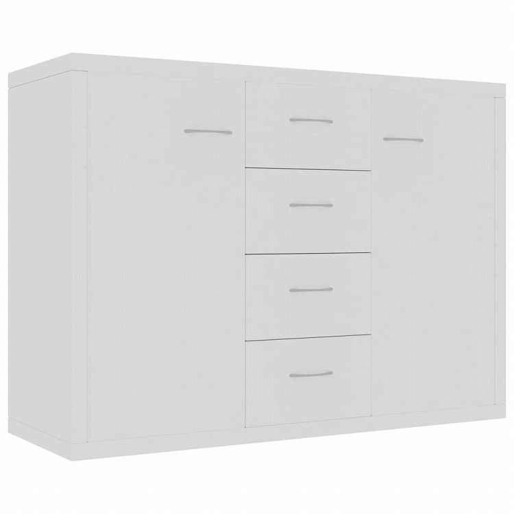vidaXL サイドボード ホワイト 88x30x65cm エンジニアリングウッド家具 キャビネット&収納 サイドボード(代引不可)