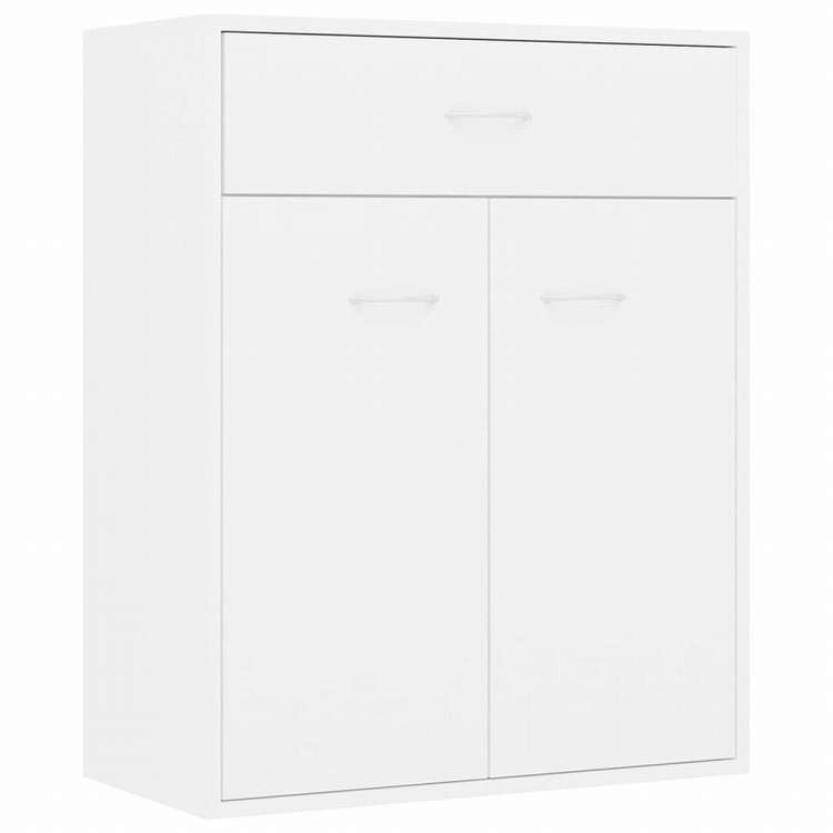 vidaXL サイドボード 白色 60x30x75cm パーティクルボード家具 キャビネット&収納 サイドボード(代引不可)