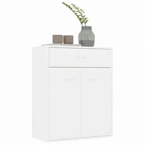 vidaXL サイドボード 白色 60x30x75cm パーティクルボード家具 キャビネット&収納 サイドボード(代引不可)