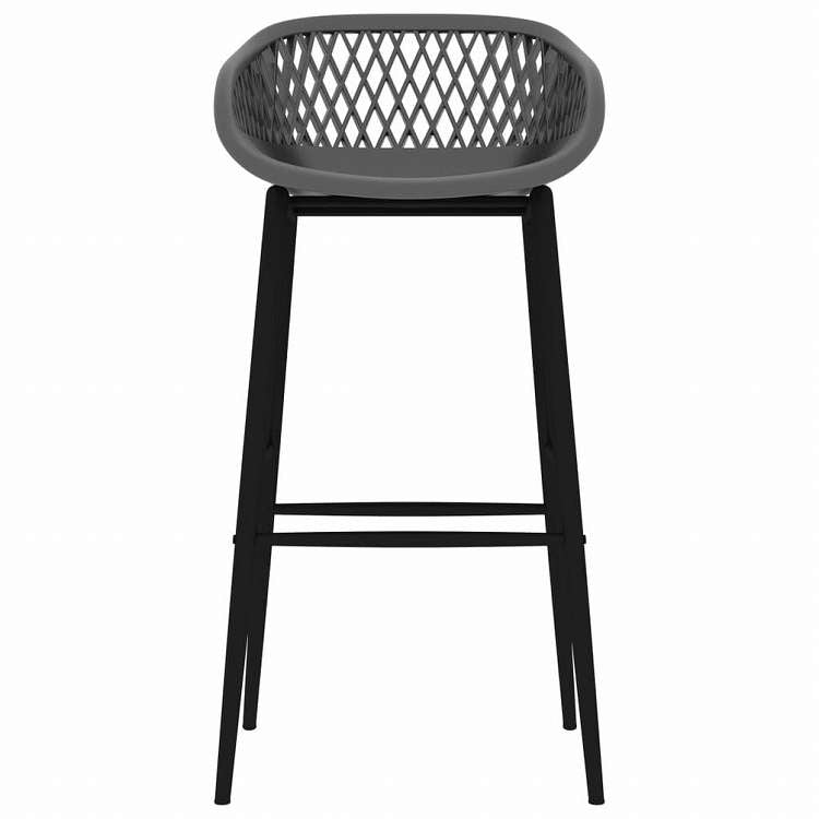 vidaXL バースツール 4点セット グレー家具 チェア テーブル・バースツール(代引不可)