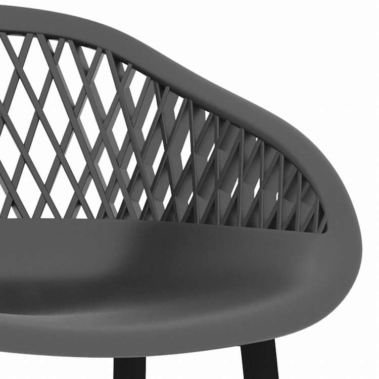 vidaXL バースツール 4点セット グレー家具 チェア テーブル・バースツール(代引不可)