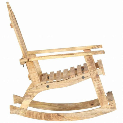 vidaXL ガーデンロッキングチェア マンゴー無垢材家具 チェア ロッキングチェア(代引不可)