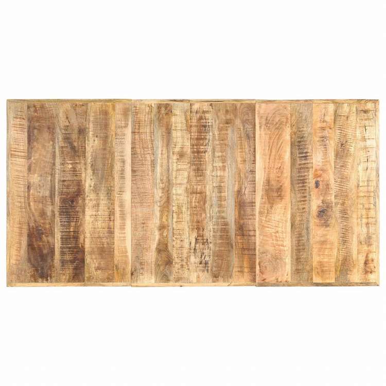 vidaXL ダイニングテーブル 180x90x76cm マンゴー無垢材 (粗目)家具 テーブル キッチン・ダイニングルームテーブル(代引不可)