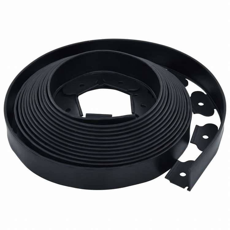 vidaXL フレキシブル芝生用エッジング ペグ30点付き 10 m 5 cmハードウェア フェンス&バリア 庭小道・縁(代引不可)