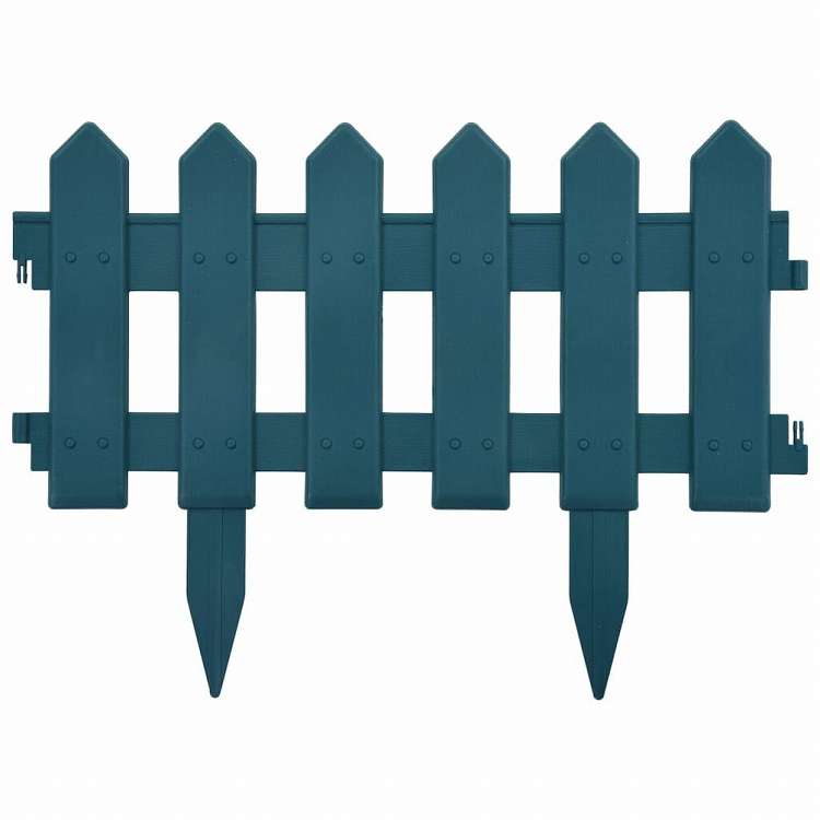 vidaXL 芝生用エッジ 25点 グリーン 10m PP製ハードウェア フェンス&バリア 庭小道・縁(代引不可)