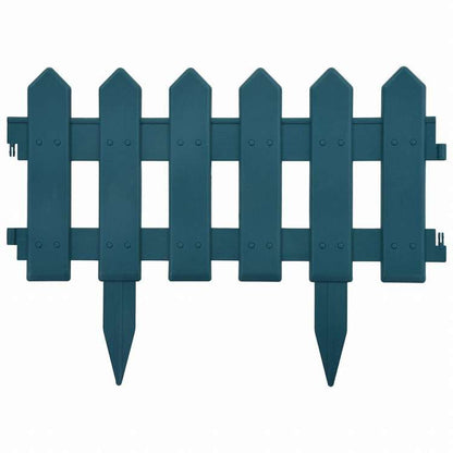 vidaXL 芝生用エッジ 25点 グリーン 10m PP製ハードウェア フェンス&バリア 庭小道・縁(代引不可)