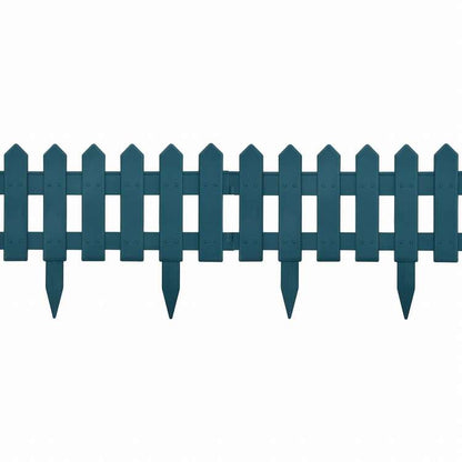 vidaXL 芝生用エッジ 25点 グリーン 10m PP製ハードウェア フェンス&バリア 庭小道・縁(代引不可)