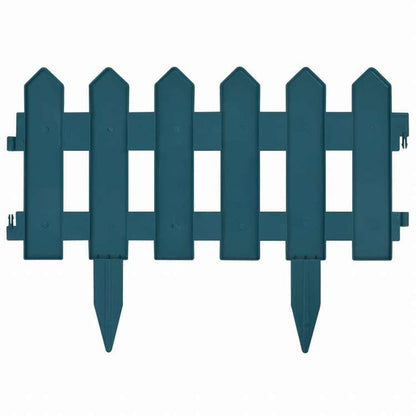 vidaXL 芝生用エッジ 25点 グリーン 10m PP製ハードウェア フェンス&バリア 庭小道・縁(代引不可)