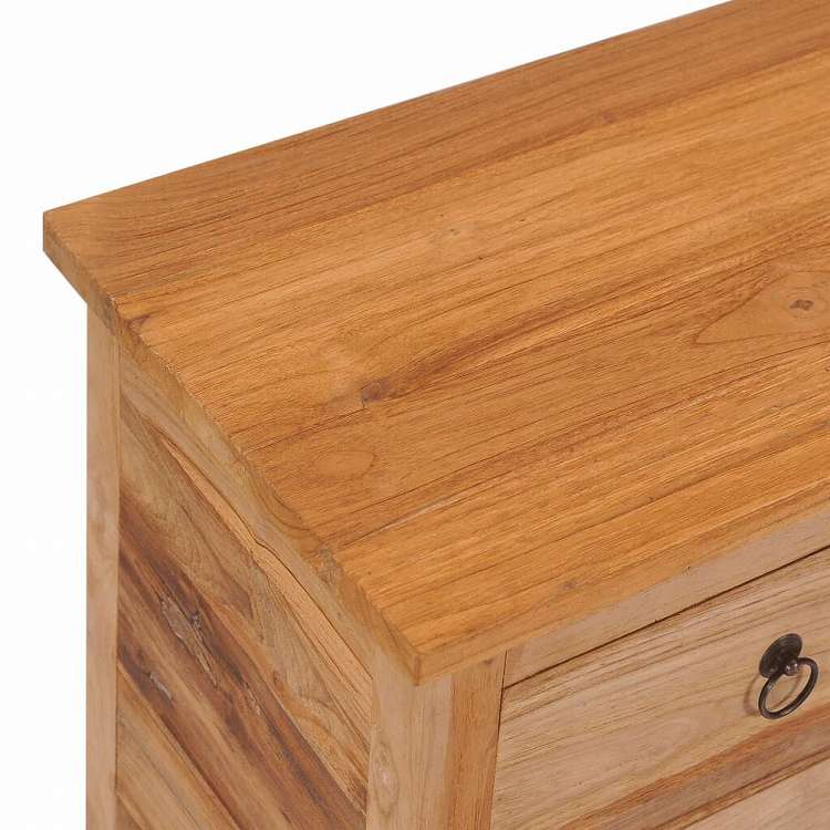 vidaXL サイドボード 78x35x80cm チーク無垢材家具 キャビネット&収納 サイドボード(代引不可)