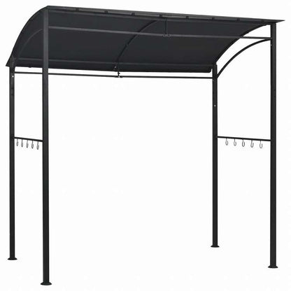 vidaXL BBQ用 ガゼボ 215x150x220cm アントラシート スチール製ホーム&ガーデン 芝&ガーデン アウトドアリビング アウトドアストラクチャー キャノピー・ガゼボ(代引不可)