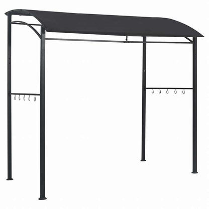vidaXL BBQ用 ガゼボ 215x150x220cm アントラシート スチール製ホーム&ガーデン 芝&ガーデン アウトドアリビング アウトドアストラクチャー キャノピー・ガゼボ(代引不可)