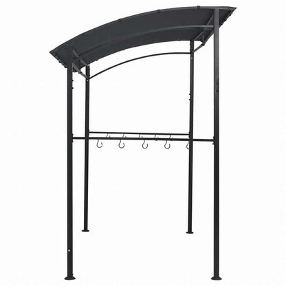 vidaXL BBQ用 ガゼボ 215x150x220cm アントラシート スチール製ホーム&ガーデン 芝&ガーデン アウトドアリビング アウトドアストラクチャー キャノピー・ガゼボ(代引不可)