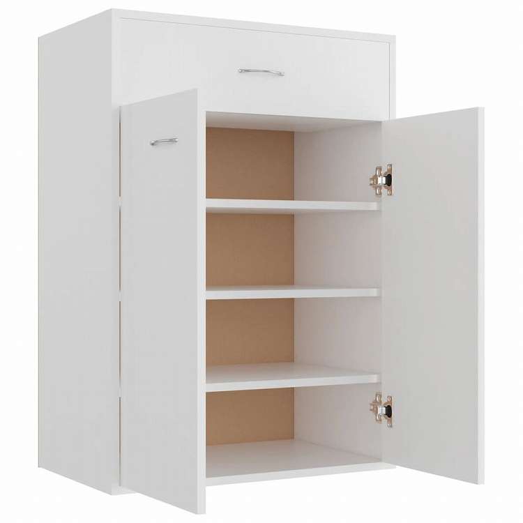 vidaXL シューズキャビネット ホワイト 60x35x84cm エンジニアリングウッドホーム&ガーデン 家事用品 収納&オーガナイザー 衣類・ワードローブ収納 シューズラック・整理収納(代引不可)