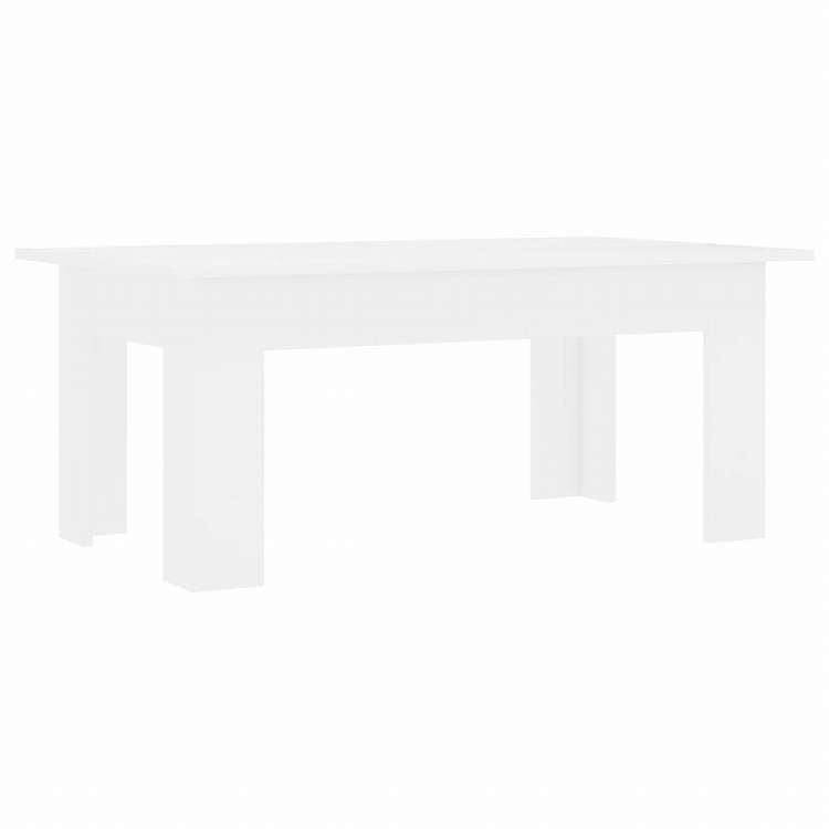 vidaXL コーヒーテーブル ホワイト 100x60x42cm エンジニアリングウッド家具 テーブル アクセントテーブル コーヒーテーブル(代引不可)
