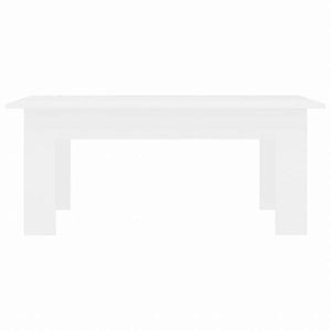 vidaXL コーヒーテーブル ホワイト 100x60x42cm エンジニアリングウッド家具 テーブル アクセントテーブル コーヒーテーブル(代引不可)