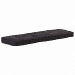 vidaXL パレットフロアクッション コットン 120x40x7 cm ブラックホーム&ガーデン デコレーション チェア・ソファクッション(代引不可)