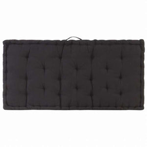 vidaXL フロアパレットソファクッション 120x80x10 cm ブラックホーム&ガーデン デコレーション チェア・ソファクッション(代引不可)
