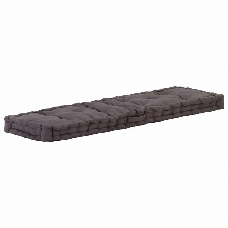 vidaXL フロアパレットソファクッション 120x40x7 cm アントラシートホーム&ガーデン デコレーション チェア・ソファクッション(代引不可)