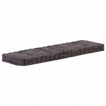 vidaXL フロアパレットソファクッション 120x40x7 cm アントラシートホーム&ガーデン デコレーション チェア・ソファクッション(代引不可)