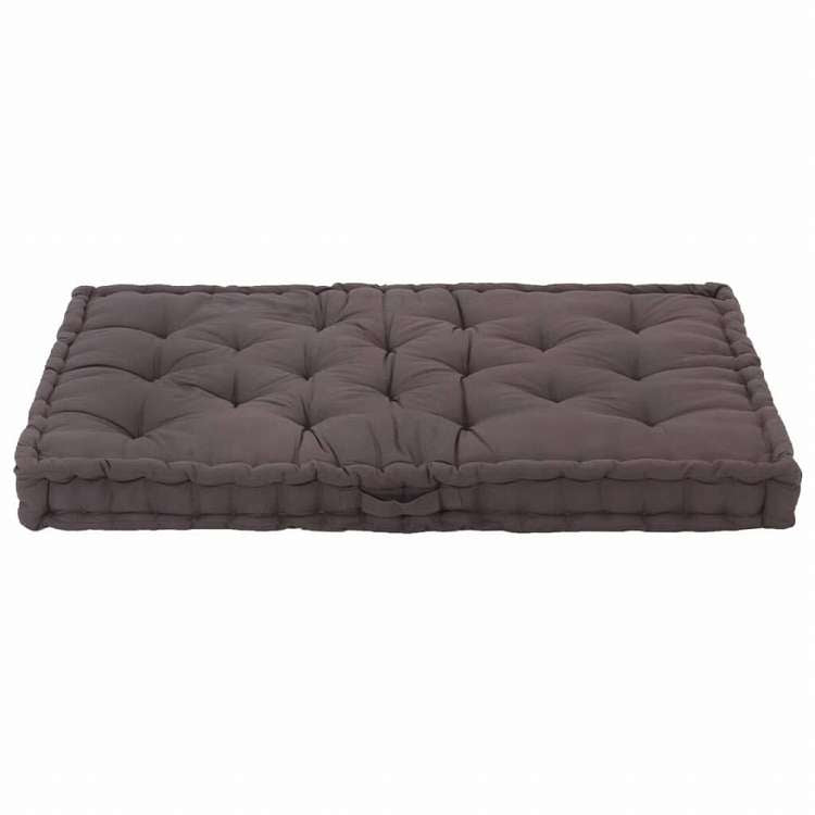 vidaXL フロアパレットソファクッション 120x80x10 cm アントラシートホーム&ガーデン デコレーション チェア・ソファクッション(代引不可)