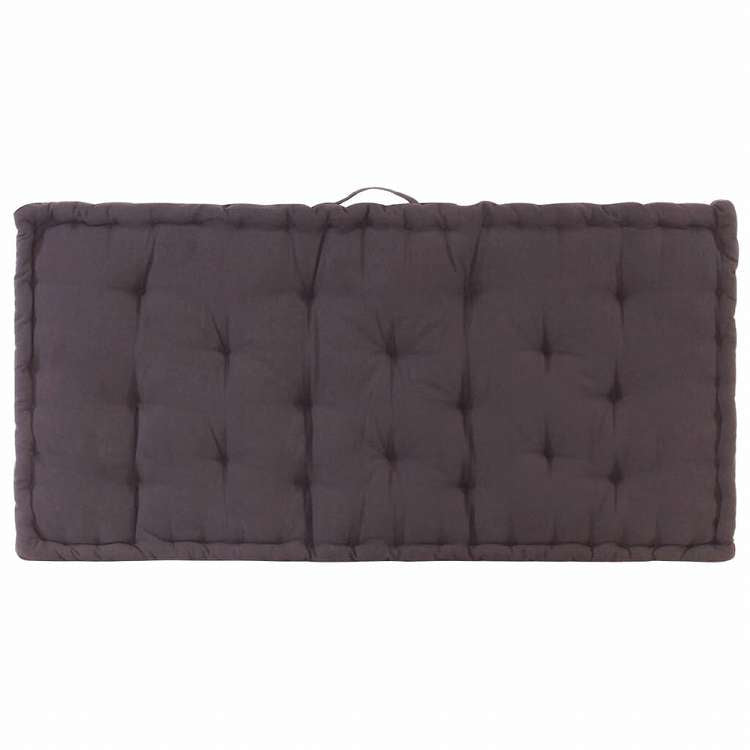vidaXL フロアパレットソファクッション 120x80x10 cm アントラシートホーム&ガーデン デコレーション チェア・ソファクッション(代引不可)