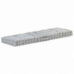 vidaXL パレットフロアクッション コットン 120x40x7 cm グレーホーム&ガーデン デコレーション チェア・ソファクッション(代引不可)