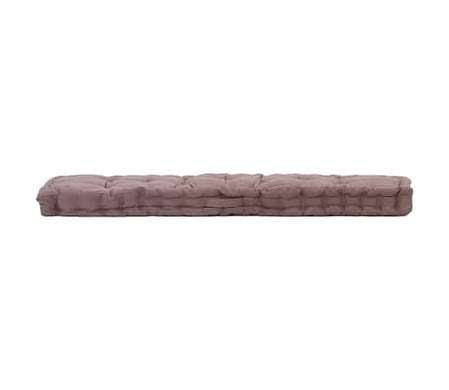 vidaXL パレットフロアクッション コットン 120x40x7 cm トープホーム&ガーデン デコレーション チェア・ソファクッション(代引不可)