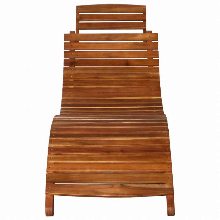 vidaXL サンラウンジャー 3点セット ティーテーブル付 アカシア無垢材家具 アウトドア家具 屋外椅子 サンラウンジャー(代引不可)