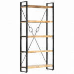 vidaXL 5段 書棚 90x30x180cm マンゴー無垢材家具 棚 本棚・オープンラック(代引不可)