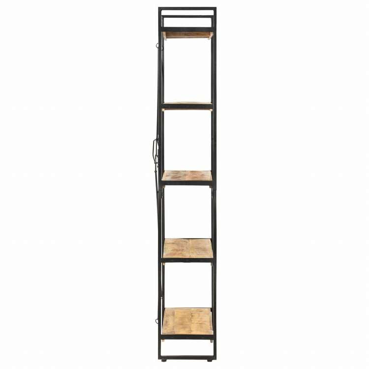 vidaXL 5段 書棚 90x30x180cm マンゴー無垢材家具 棚 本棚・オープンラック(代引不可)