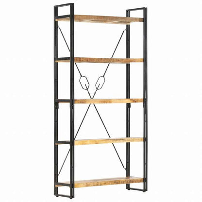 vidaXL 5段 書棚 90x30x180cm マンゴー無垢材家具 棚 本棚・オープンラック(代引不可)