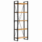 vidaXL 5段 書棚 60x30x180cm マンゴー無垢材家具 棚 本棚・オープンラック(代引不可)