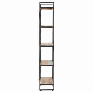 vidaXL 5段 書棚 90x30x180cm 無垢の再生木材家具 棚 本棚・オープンラック(代引不可)