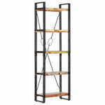 vidaXL 5段 書棚 60x30x180cm 無垢の再生木材家具 棚 本棚・オープンラック(代引不可)