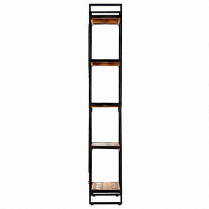 vidaXL 5段 書棚 60x30x180cm 無垢の再生木材家具 棚 本棚・オープンラック(代引不可)