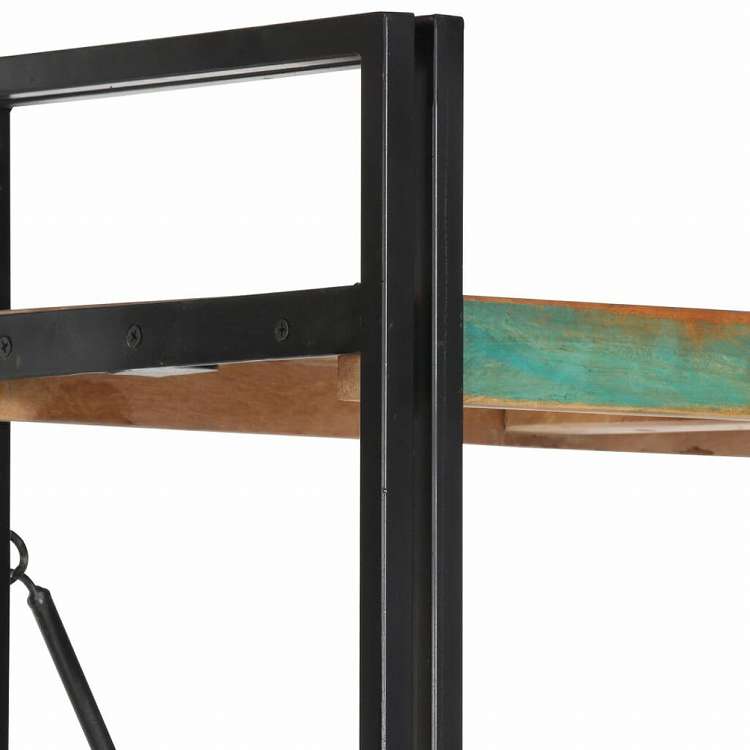 vidaXL 5段 書棚 60x30x180cm 無垢の再生木材家具 棚 本棚・オープンラック(代引不可)