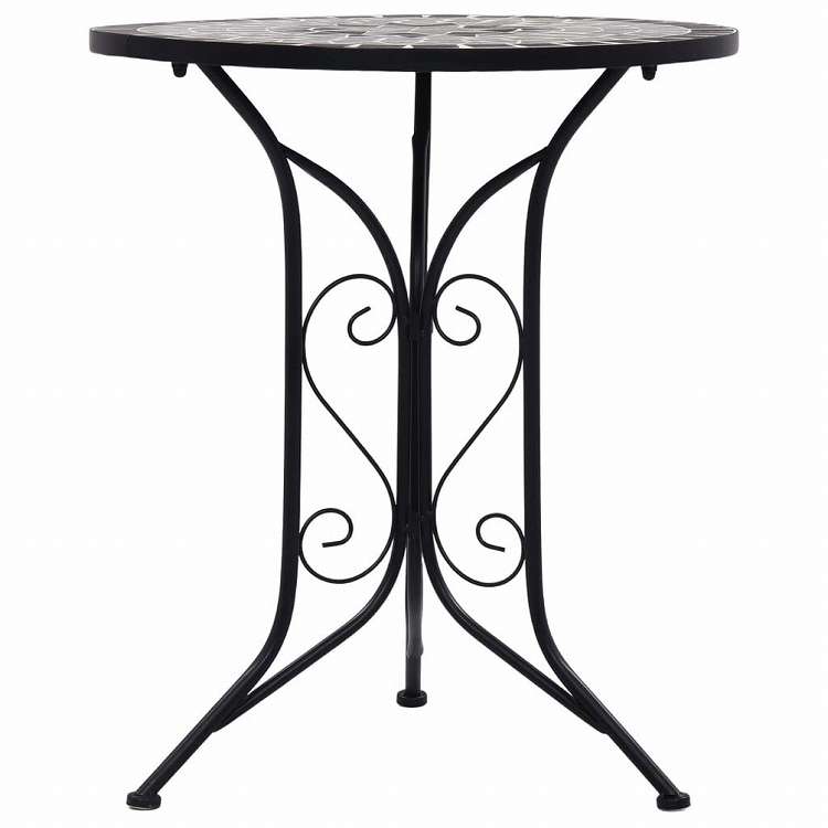 vidaXL モザイクビストロ 3点セット セラミックタイル グレー (46715+46716)家具 アウトドア家具 屋外家具セット(代引不可)