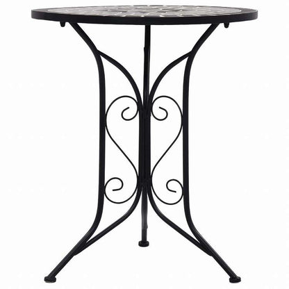 vidaXL モザイクビストロ 3点セット セラミックタイル グレー (46715+46716)家具 アウトドア家具 屋外家具セット(代引不可)