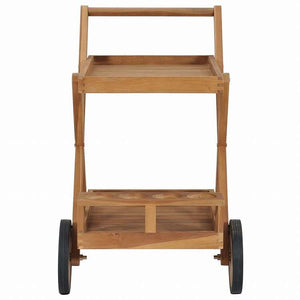 vidaXL ティートロリー チーク無垢材家具 トローリー キッチン・ダイニング トローリー(代引不可)