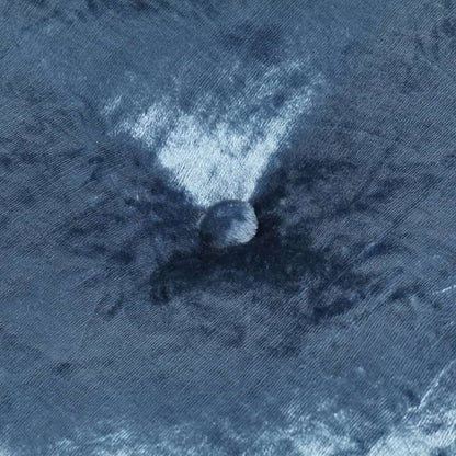 vidaXL 丸型プーフ ベルベット 40x20cm ブルー家具 フットレスト(代引不可)