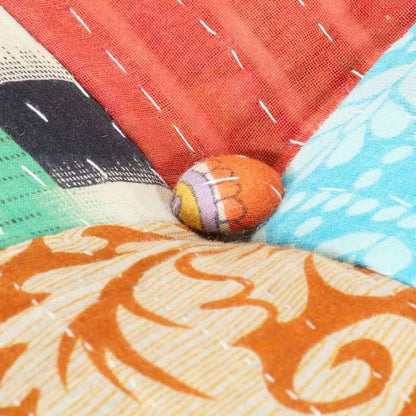 vidaXL 厚手クッション 60x70x36cm パッチワーク 布製ホーム&ガーデン デコレーション チェア・ソファクッション(代引不可)